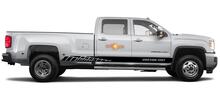Racing rocker panel stripes vinyl decals stickers for GMC Sierra 3500HD
 4