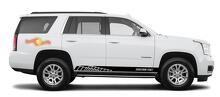 Racing rocker panel stripes vinyl decals stickers for GMC Yukon
 3