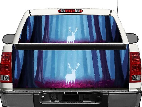 Magic Deer Rear Window or Tailgate Vinyl Decal for Pick-up Trucks SUVs 