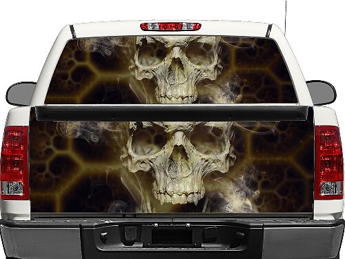 Skull Death Rear Window Decal Sticker For Pick-up Truck SUV Car