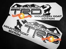 Pair of TRD Mountains Goat Edition Side Vinyl Decals Stickers for Toyota 4Runner Tundra Tacoma FJ Cruiser
 2