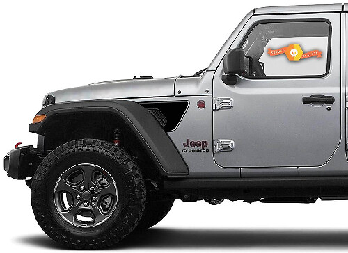 Blackout Fender Vent Vinyl Decal Kit for Jeep Gladiator & Wrangler