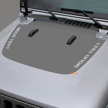 Custom Text Hood Blackout Vinyl Decal for Jeep Gladiator and Wrangler_2