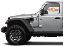 Distressed USA Flag Style Fender Vent Vinyl Decal Sticker for Jeep Gladiator Wrangler_2