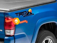 Pair of TRD Off Road Vintage Old Style Sunset Style Bed Side Vinyl Stickers Decal Toyota Tacoma Tundra FJ Cruiser
 2