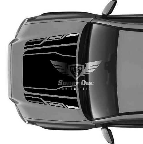 TRD Style Blackout Hood Stripes Vinyl Decal for Toyota Tacoma 2016-2020