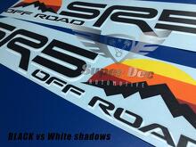 Pair of SR5 4x4 Off road with Mountains Vintage Sunset Old Style Side Vinyl Stickers Decal fit to Tacoma Tundra 4Runner
 2