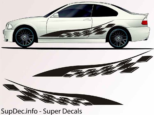 Vinyl Auto Body Graphics EXTERIOR OUTSIDE Decal sticker B768