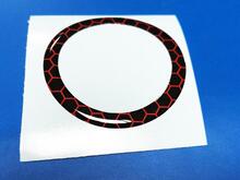 Ignition Ring Around Start Button Honeycomb Logo Scat Pack Scatpack Bee yellow emblem domed Sticker Decal For Dodge Challenger Charger
 2