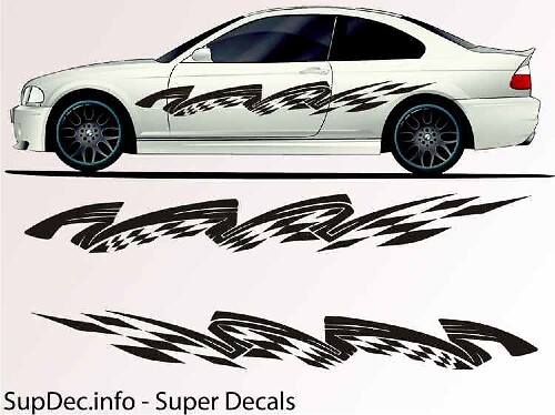 Vinyl Auto Body Graphics EXTERIOR OUTSIDE Decal sticker B779