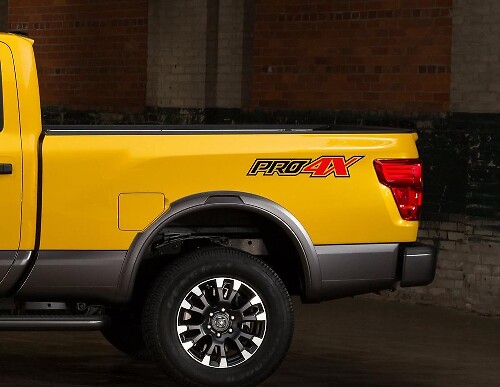 PRO-4X Off Road Rear Side Vinyl Decals for Nissan Titan