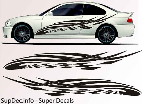 Vinyl Auto Body Graphics EXTERIOR OUTSIDE Decal sticker B781
