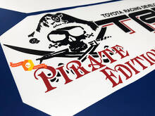 TRD Pirate Edition Bedside Vinyl Decals Kit for Toyota Trucks_3