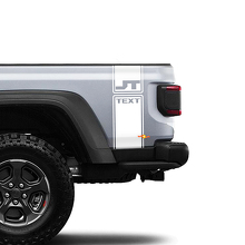 Jeep Gladiator 2 Side  jt bright white 6.4 hemi Sticker Decal Factory Style Body Vinyl Graphic Stripes Kit 2018 - 2021
 2