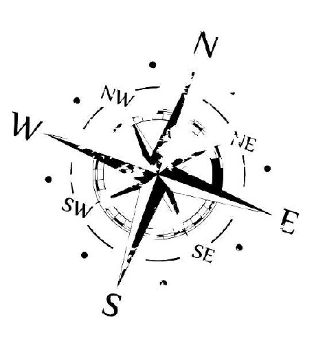 Compass Scratches Bonnet Blackout Graphic Vinyl Sticker Decal