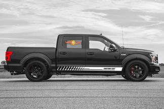 Racing rocker panel stripes vinyl decals stickers for Ford F-150 2020
 1