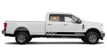 Racing rocker panel stripes vinyl decals stickers for Ford F-250 2020
 4