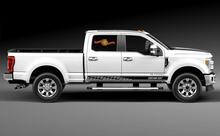 Racing rocker panel stripes vinyl decals stickers for Ford F-350 2020
 2