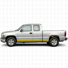 Angular Lightning Door & Rocker Panel Vinyl Stripes for Chevrolet Silverado 1500 GMT800 1999-2007_3