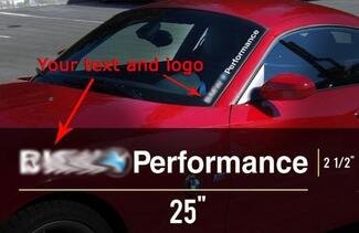 Your text and logo BMW Performance M3 M5 E34 E36 E39 E46 E60 E70 E90 Windshield Decal sticker logo 25