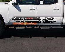pair of TRD 4x4 Punisher Side Rocker Panel vinyl decal sticker fit to Toyota Tacoma 2016 -2019
 2