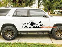 Side Door Mountains Trees and Camp travel Vinyl Sticker Decal fit to Toyota TRD PRO Tacoma 4Runner Tundra
 2