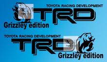 TRD Grizzley Edition custom Toyota Racing Development off road Tacoma Tundra FJ Cruiser sticker decal any colors
 2