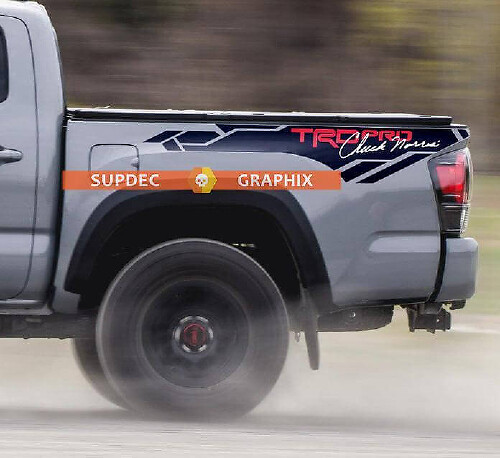 TRD Pro Chuck Norris Bedside Vinyl Decal Sticker for Toyota Tacoma 2013-2020