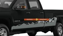 Chevrolet Silverado Side Door Rocker Panel Mountain Decal Sticker Crew Regular Extended Cab
 2