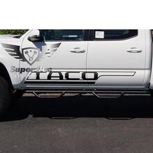 TACO Bed Side Stripes Vinyl Stickers Decal Kit for Tacoma TRD
 2