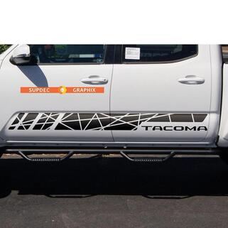 Side Rocker Panel Stripes Vinyl Sticker Decal fit to Toyota Tacoma TRD Line Style

