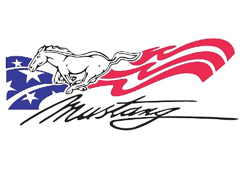 Mustang UK Logo Decal Sticker #4
