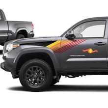 Toyota Tacoma Lines Vintage Retro Stripes Decal Sticker Graphic Side Bed Stripe Body Kit For Tacoma 3d Gen
 2