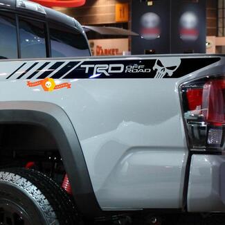 TRD Punisher 4x4 PRO Sport Off Road Side Vinyl Stickers Decal fit to Tacoma 2013 - 2020 or Tundra 2013 - 2020
 1