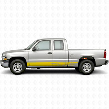 Diagonal Slot Door & Rocker Panel Vinyl Stripes for Chevrolet Silverado 1500 GMT800 1999-2007_3
