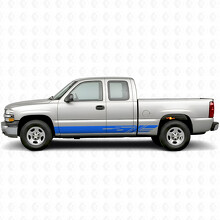 Diagonal Slot Door & Rocker Panel Vinyl Stripes for Chevrolet Silverado 1500 GMT800 1999-2007_5