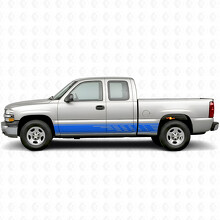 Staggered Slot Door & Rocker Panel Vinyl Stripes for Chevrolet Silverado 1500 GMT800 1999-2007_5