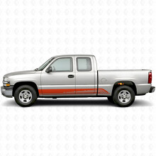 Parallel Contour Door & Rocker Panel Vinyl Stripes for Chevrolet Silverado 1500 GMT800 1999-2007_4