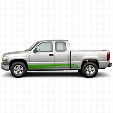 Parallel Contour Door & Rocker Panel Vinyl Stripes for Chevrolet Silverado 1500 GMT800 1999-2007_6