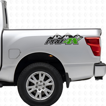 PRO-4X Mountain Bed Side Vinyl Decals Kit for Nissan Titan 2016+_3