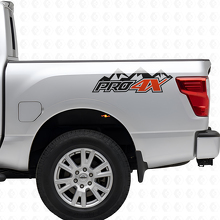 PRO-4X Mountain Bed Side Vinyl Decals Kit for Nissan Titan 2016+_4