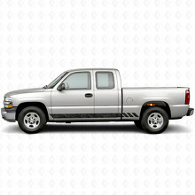 Topographic Band Door & Rocker Panel Vinyl Stripes for Chevrolet Silverado 1500 GMT800 1999-2007_2