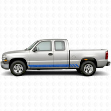 Topographic Band Door & Rocker Panel Vinyl Stripes for Chevrolet Silverado 1500 GMT800 1999-2007_5