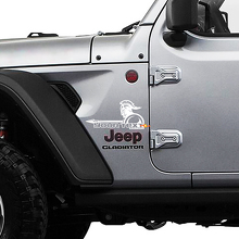 Jeep Wrangler Gladiator Fender spear sword  Wrangler JL JLU JT Vinyl Sticker Decal Kit
 2