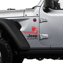 Jeep Wrangler Gladiator Fender spear sword  Wrangler JL JLU JT Vinyl Sticker Decal Kit
 3