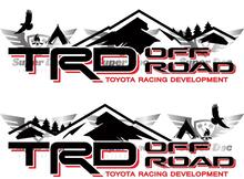 TRD 4x4 PRO Sport Off Road Camp Edition Mountains Forest Side Vinyl Stickers Decal fit to Tacoma Tundra 4Runner #2
 2