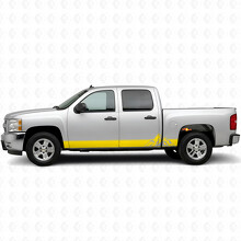 Layered Peaks Door & Rocker Panel Vinyl Stripes for Chevrolet Silverado 1500 GMT900 2007-2013_3