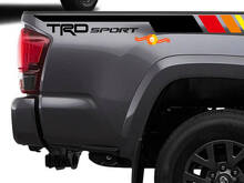 TRD Sport Retro Stripes Bedside Vinyl Decal Sticker for Toyota Tacoma 2005-2020_2