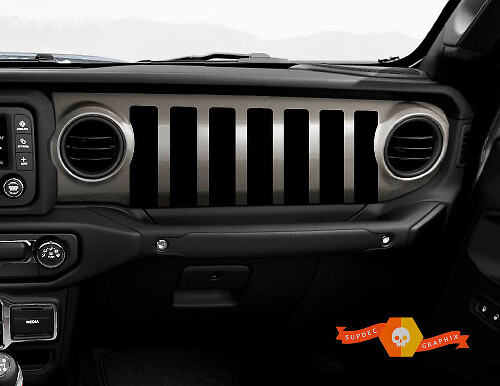 Jeep Grill Dashboard Vinyl Decal for Jeep Gladiator Rubicon JL JLU JT