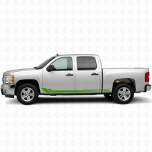 Honeycomb Door & Rocker Panel Vinyl Stripes for Chevrolet Silverado 1500 GMT900 2007-2013_6